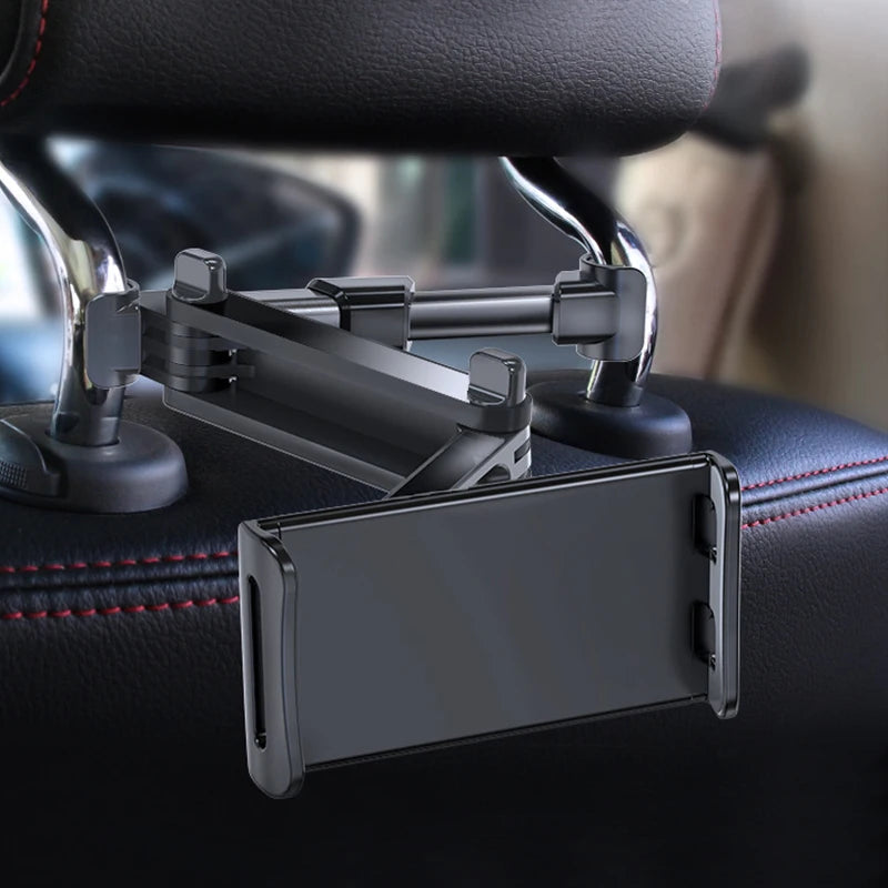 Universal Car Headrest Mount Holder For Mobile/Tablet, 360° Rotation, Compatible for ALL 4.7"-12.9" Devices