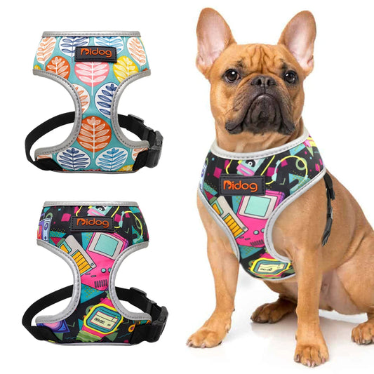 DiDog No Pull Dog Multi Colour Comfortable/Breathable/Reflective Vest Harness