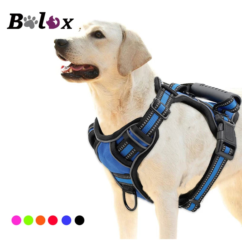 Bolux Reflective & Breathable No Pull Dog Harness