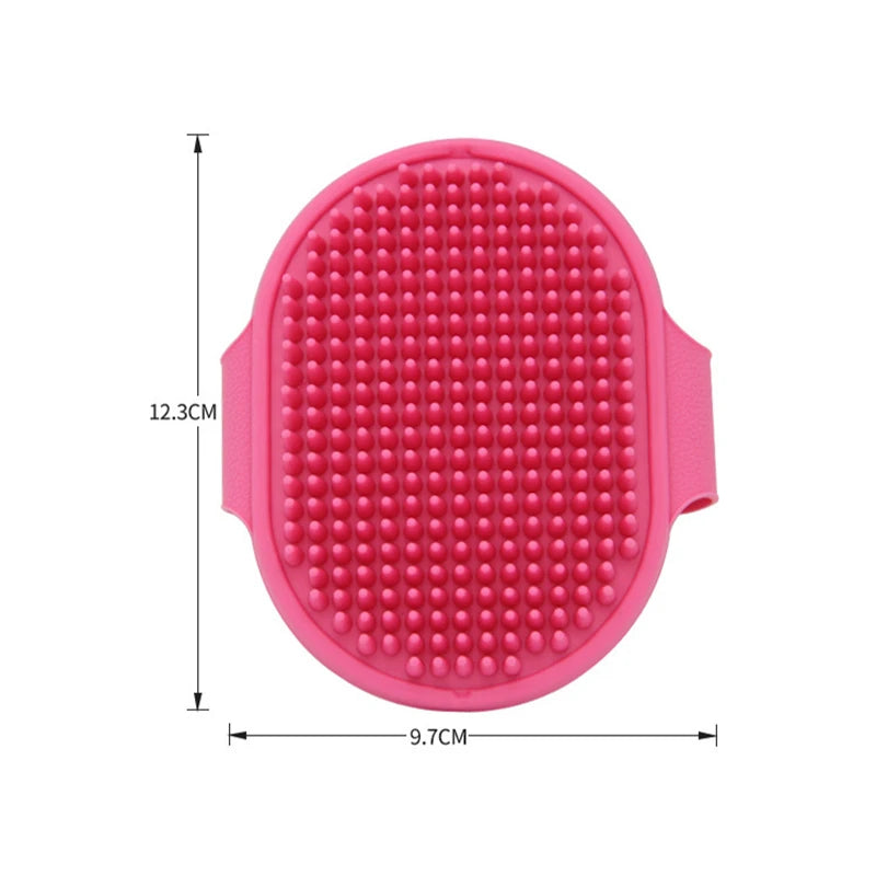 Dog Soft Rubber Bath Brush For Hair & Fur Massage/Grooming