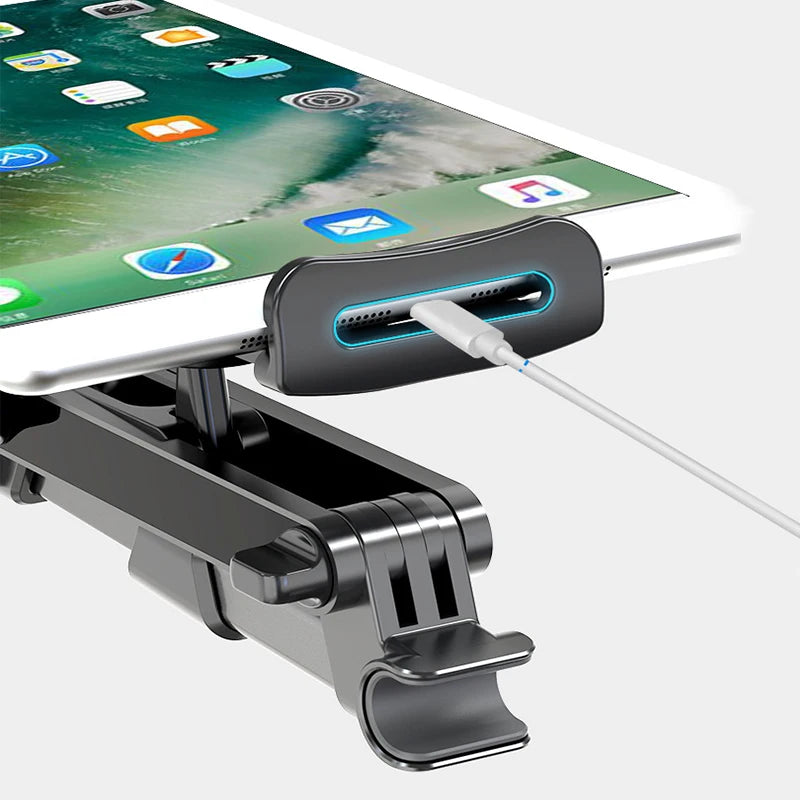 Universal Car Headrest Mount Holder For Mobile/Tablet, 360° Rotation, Compatible for ALL 4.7"-12.9" Devices