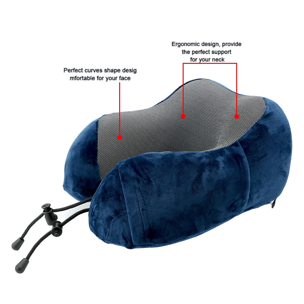 U Shaped Soft Neck Support Travel Cushion