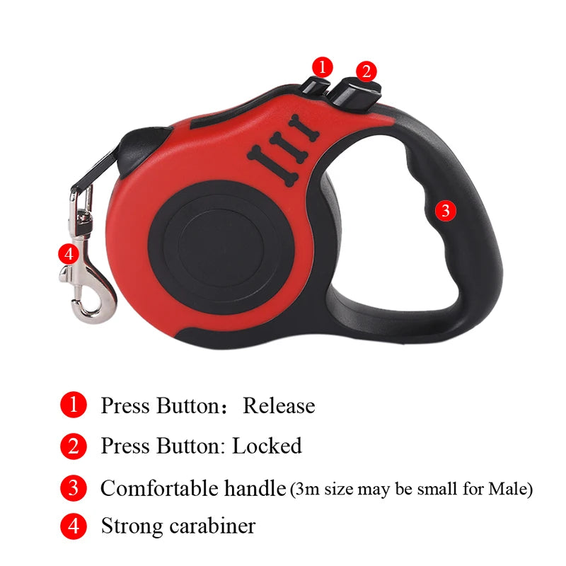 Dog Outdoor Automatic Retractable Hiking/Walking Leash