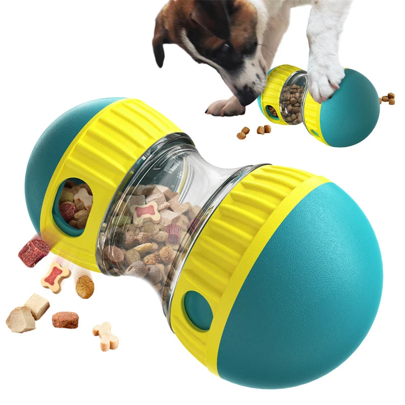 Dog Interactive & Adjustable Food Dispensing Toy Tumbler