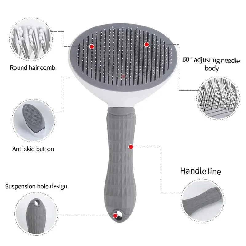 Dog Self Cleaning Hair Remover Brush For Grooming/Dematting