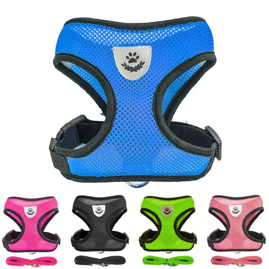 No Pull Dog Comfortable/Breathable Vest Collar/Harness & Leash