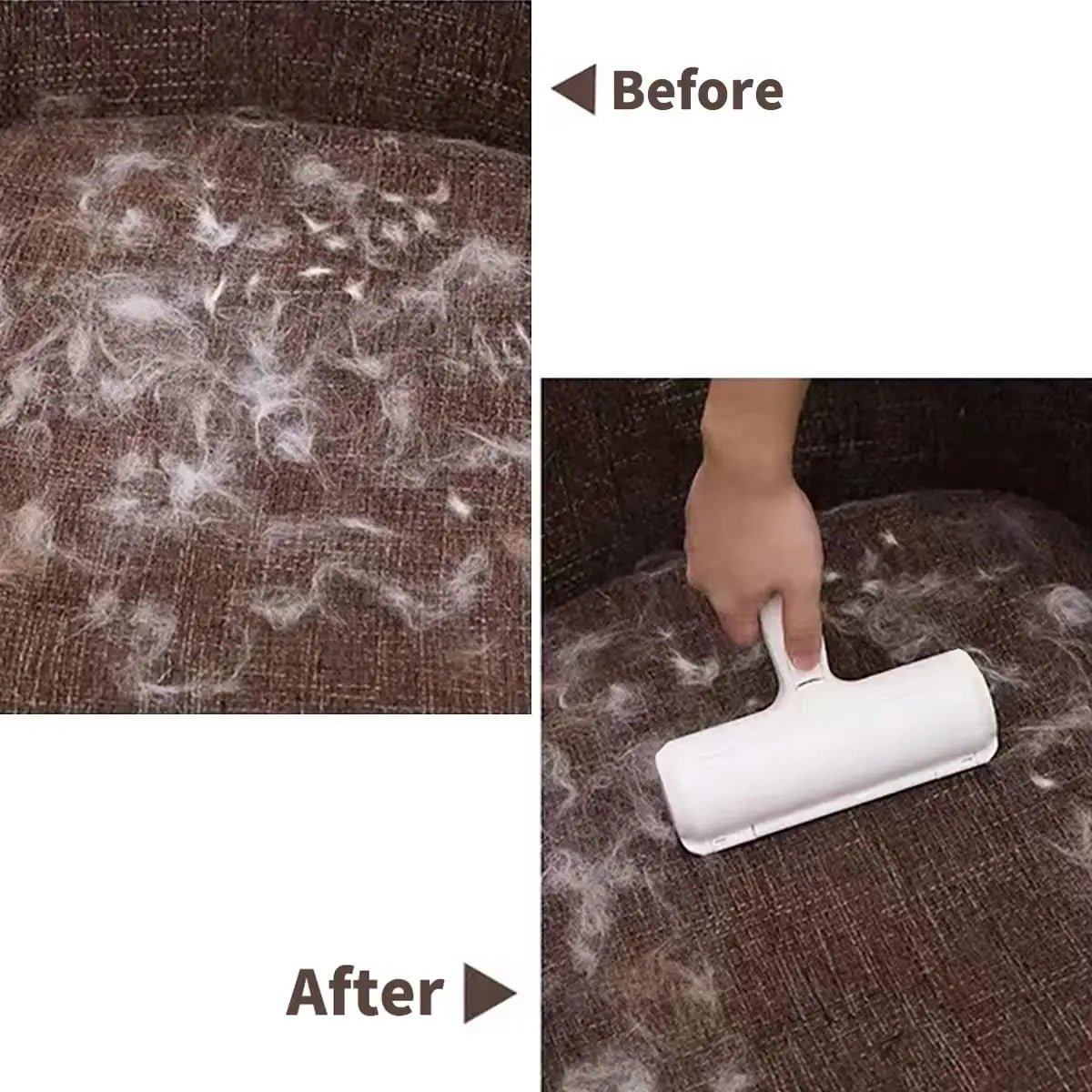 Dog Self-Cleaning Based Hair/Fur Remover Roller