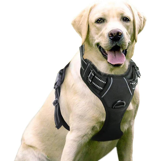 Dog No Pull Reflective/Adjustable/Breathable Vest Harness