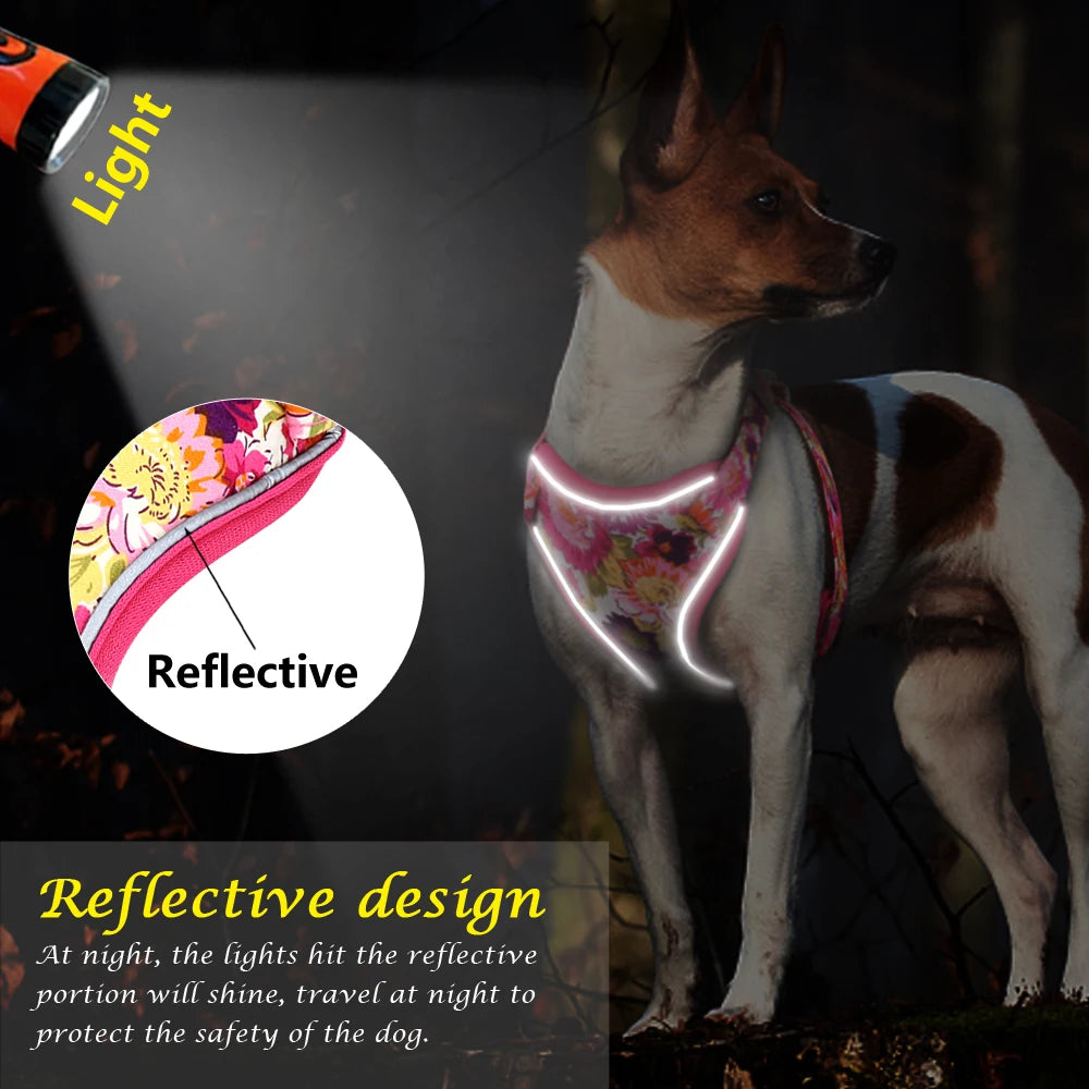 Reflective No Pull Dog Vest Walking Harness