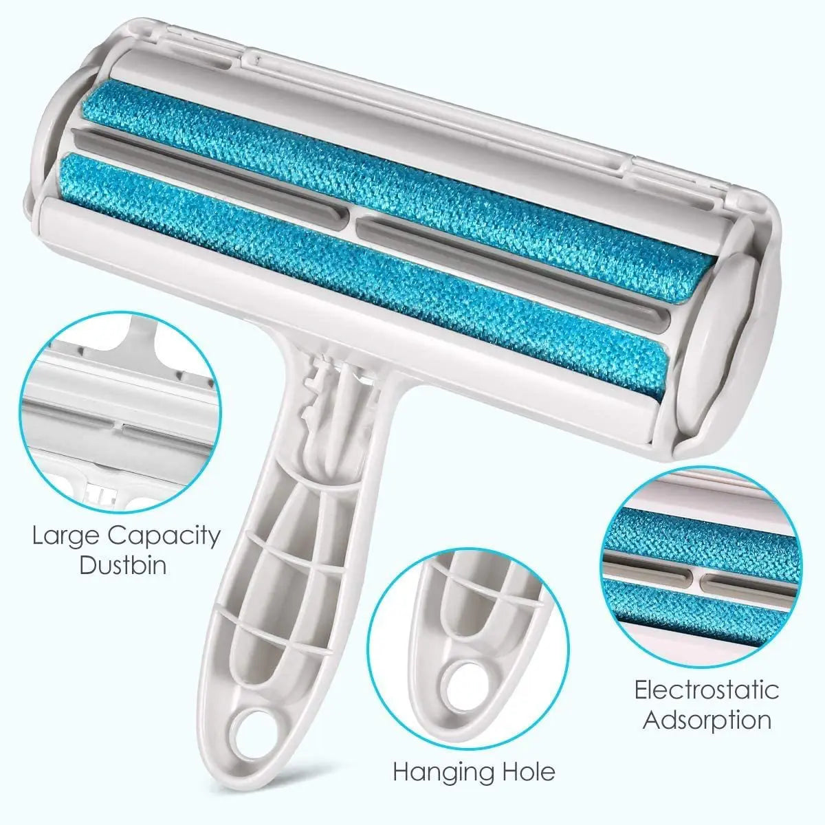 Dog Self-Cleaning Based Hair/Fur Remover Roller