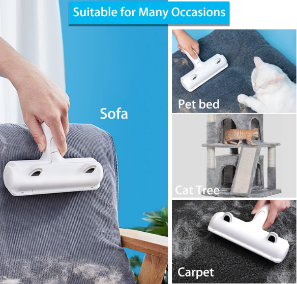 Dog Self-Cleaning Based Hair/Fur Remover Roller