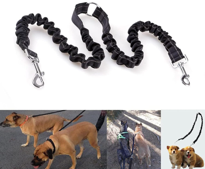 Double Dog Lead for Hiking/Walking & Comfort Grip