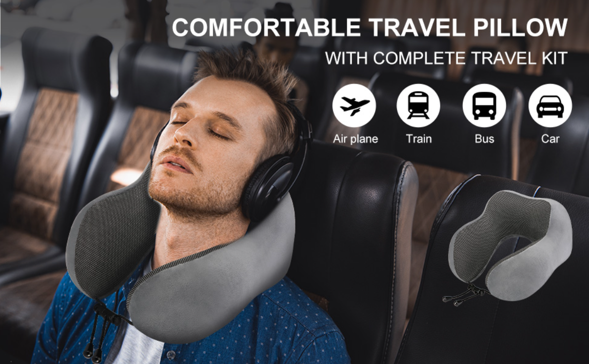 U Shaped Soft Neck Support Travel Cushion