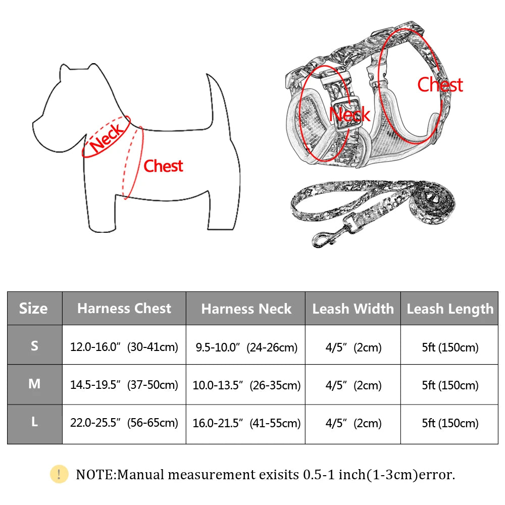 Reflective No Pull Dog Vest Walking Harness