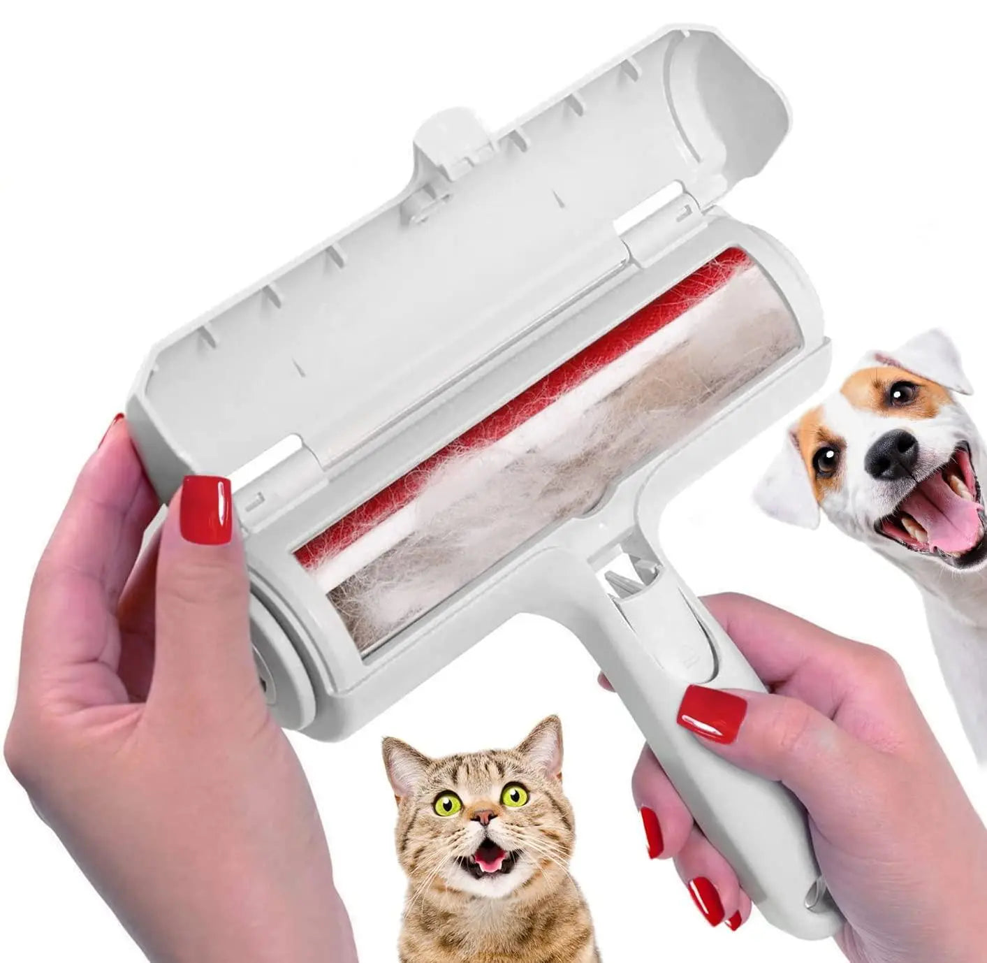 Dog Self-Cleaning Based Hair/Fur Remover Roller