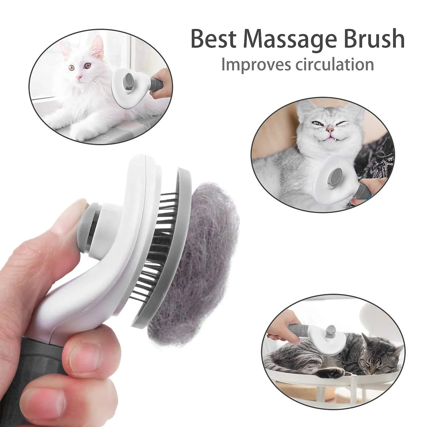 Dog Self Cleaning Hair Remover Brush For Grooming/Dematting