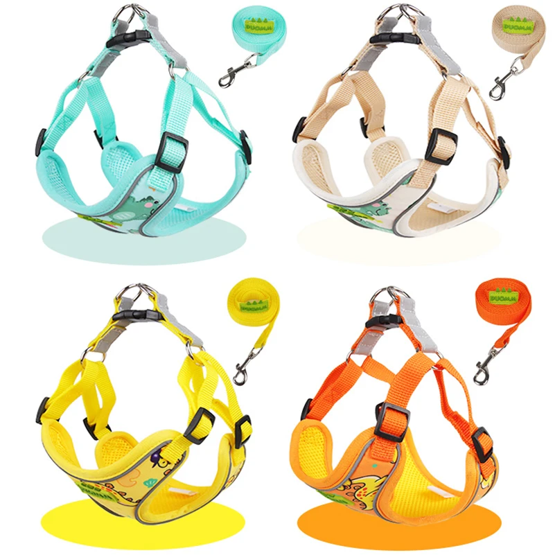 No Pull Dog Multi Colour Comfortable/Breathable/Reflective Vest Harness