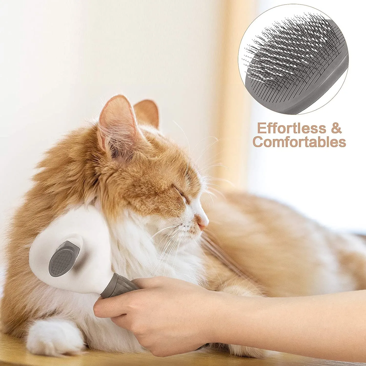 Dog Self Cleaning Hair Remover Brush For Grooming/Dematting