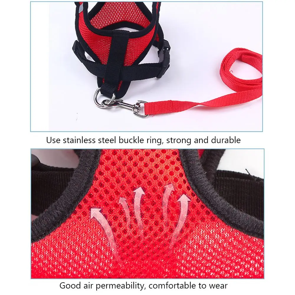 No Pull Dog Comfortable/Breathable Vest Collar/Harness & Leash