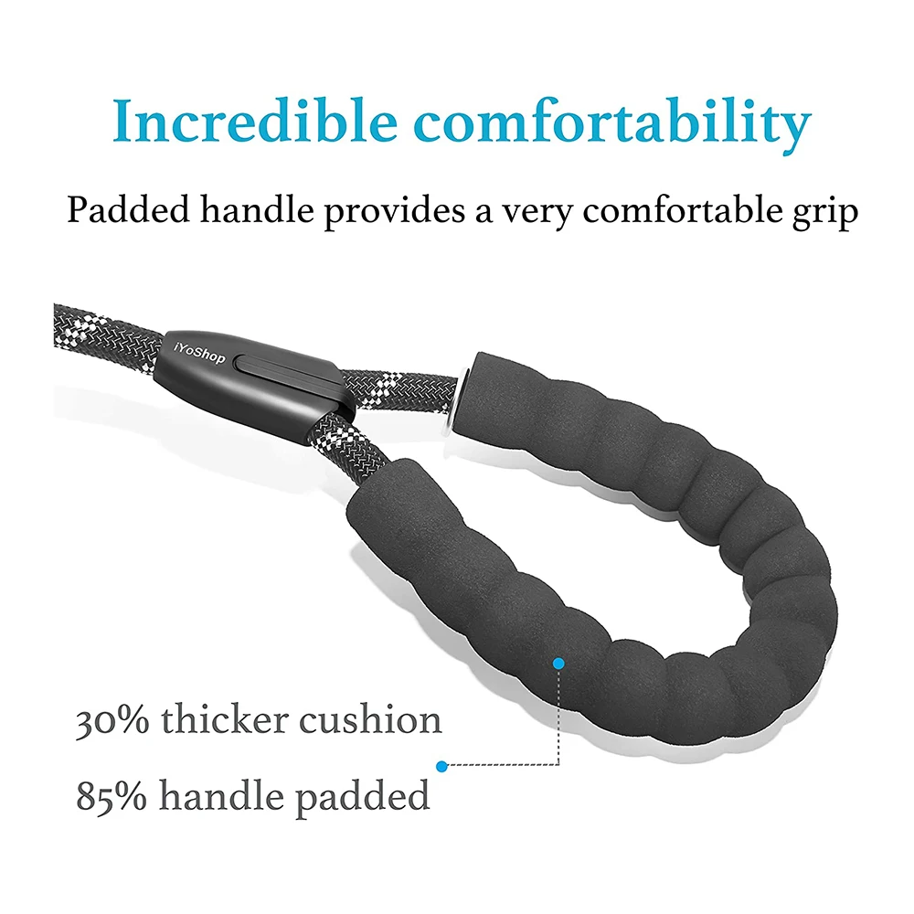 Double Dog Lead for Hiking/Walking & Comfort Grip