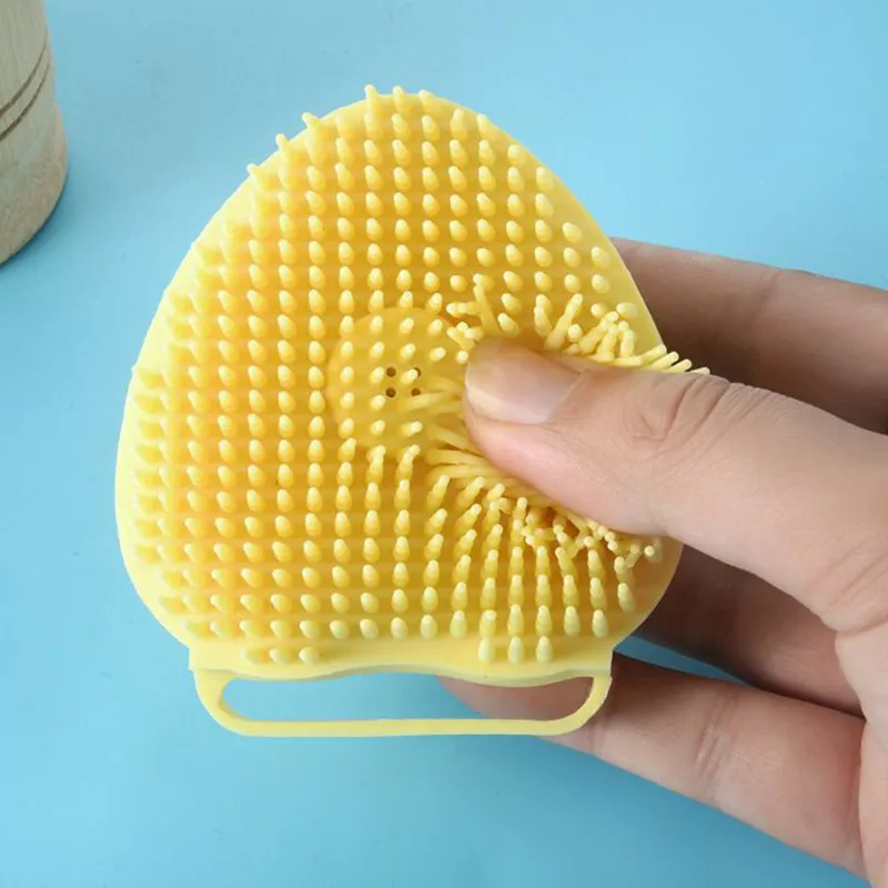 Dog Soft Silicone Massage Bath Brush Shampoo Dispenser