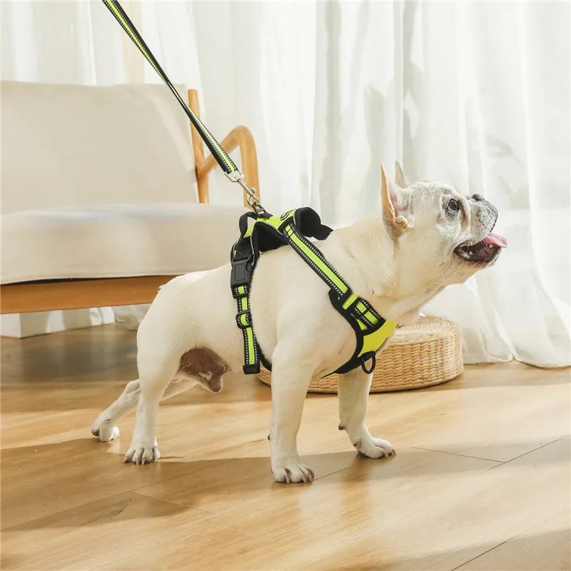 Dog No Pull Reflective/Adjustable/Breathable Vest Harness