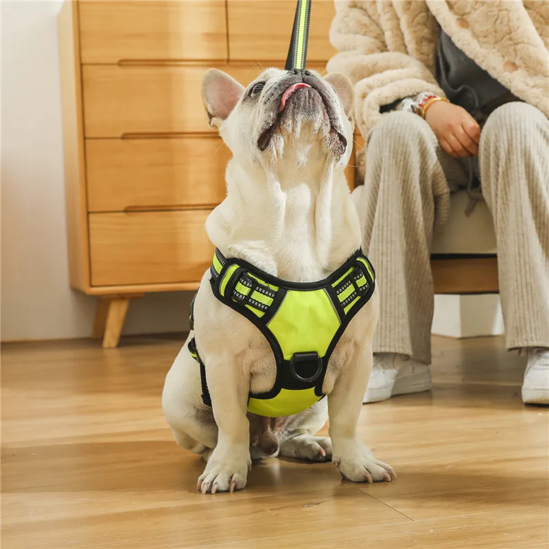 Dog No Pull Reflective/Adjustable/Breathable Vest Harness